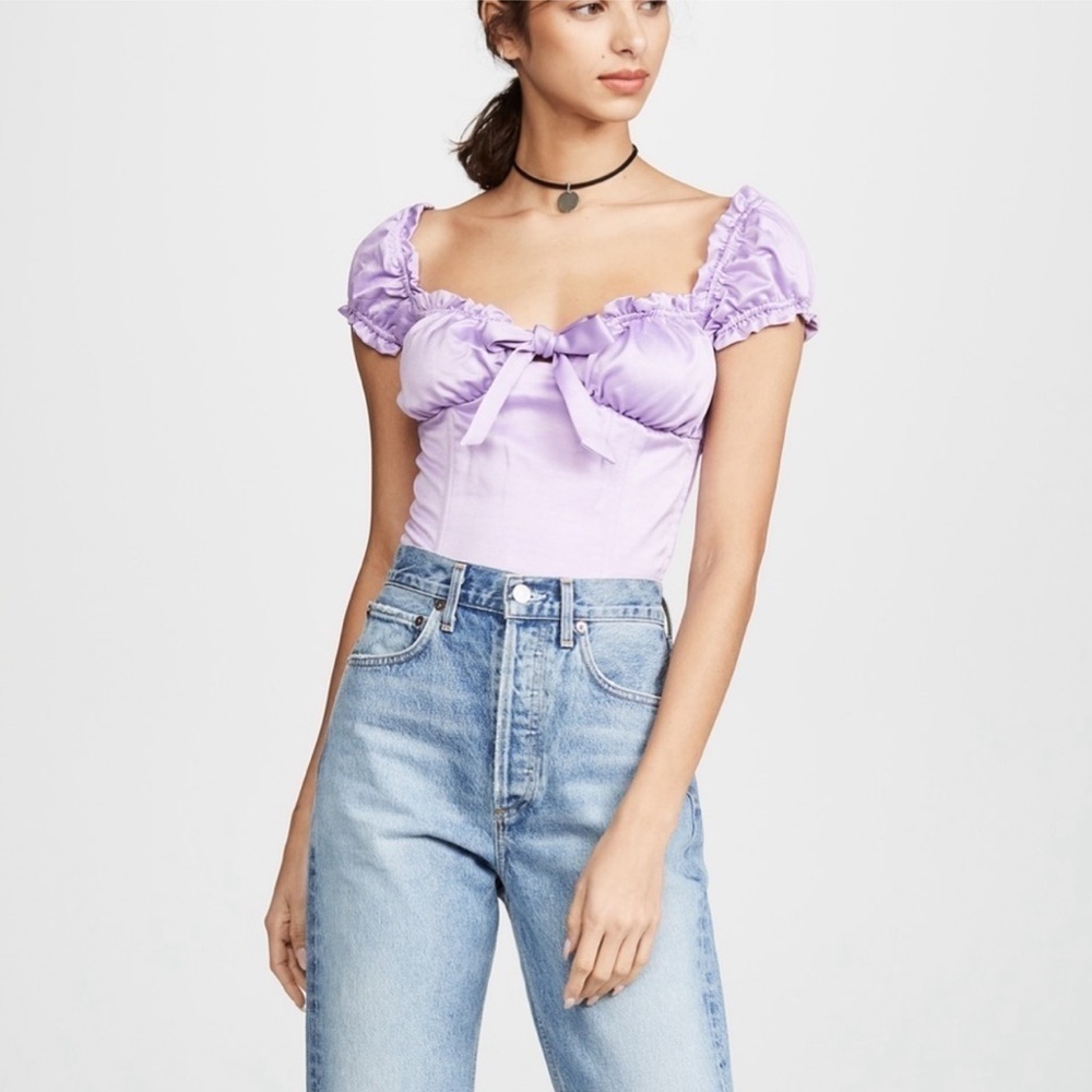 I.AM.GIA Naomi lavender Corset Camisole Top Size S Party Cocktail